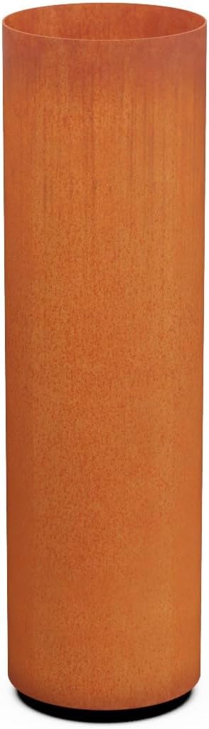 Plantercraft Large Round Planters for Outdoor Plants - 24 Inch Corten Steel Planter for Patio