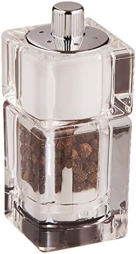 3.5 Inch Cubic Pepper Mill and Salt Shaker Combo