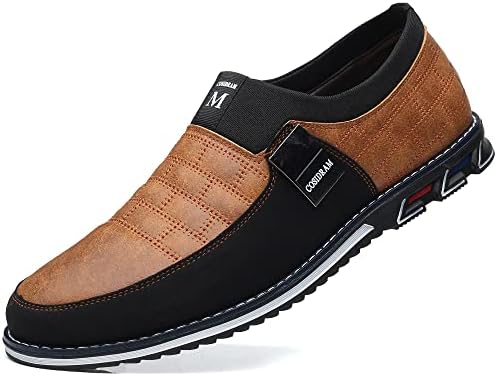COSIDRAM Mens Casual Shoes Dress Sneakers Loafers Comfort Walking Shoes | Lightweight slip-on for hassle-free wear. Cloud-like comfort, sock-friendly fit for daily & semi-formal occasions.