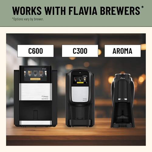 Flavia Alterra French Roast Coffee Freshpacks compatible only with Flavia Brewers, Dark Roast (Case of 100)