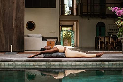 yogadesignlab | The Yoga Bolster | Comfortable, Supportive Eco-Friendly Luxury Yoga Cushion | Recycled Plastic Bottle Microfiber | Natural Cotton