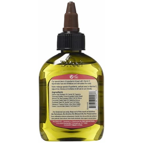 Difeel Vitamin E Hair Oil Blend - Travel Size 2.5 oz.
