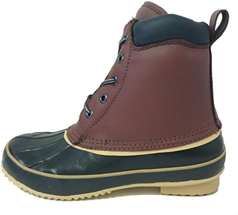 G-9021SC Women's Duck Boots Leather Waterproof Thermolite Insulated Hiking 5-Eye Winter Shoes