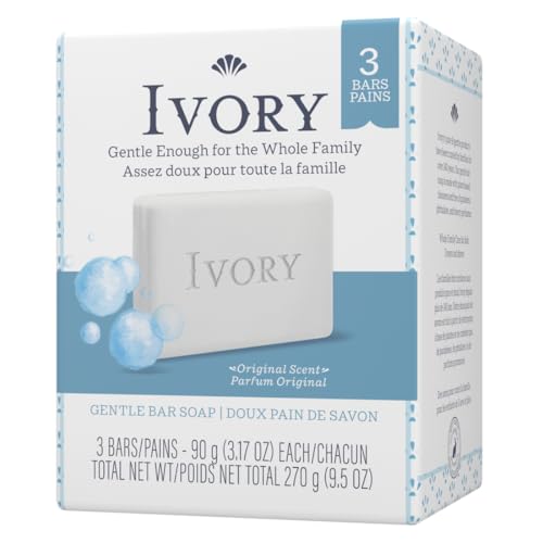 Ivory Soap Personal Bar 3.1 Ounce, Pack of 3