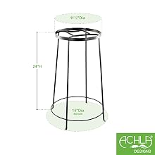 Achla Designs wrought iron plant stands metal set indoor outdoor