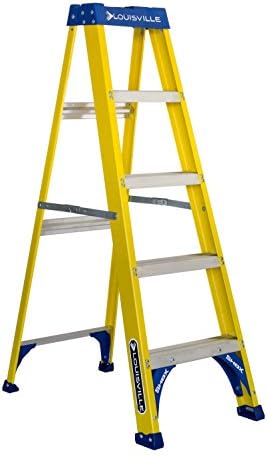 Louisville Ladder 5-Foot Fiberglass Step Ladder, 250-Pound Load Capacity, Type I, FS2005