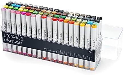 Copic Sketch, Ultra-blendable Alcohol Markers, 72pc Set C