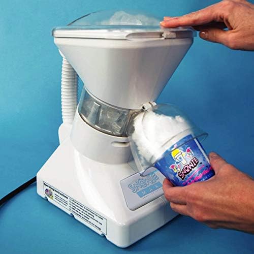 SNOWIE Little Snowie Max Snow Cone Machine (6-Stick Kit, White) | Premium Shaved Ice Maker, With Powder Sticks Syrup Mix