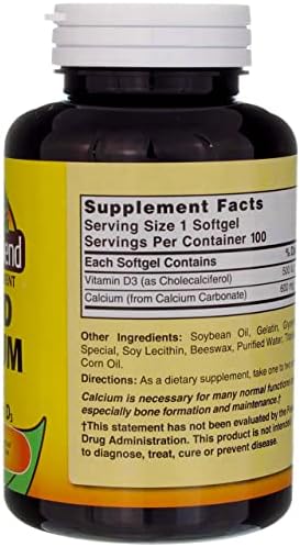 Natures Blend, Easy to Swallow, Liquid Calcium, 600mg, 100ct