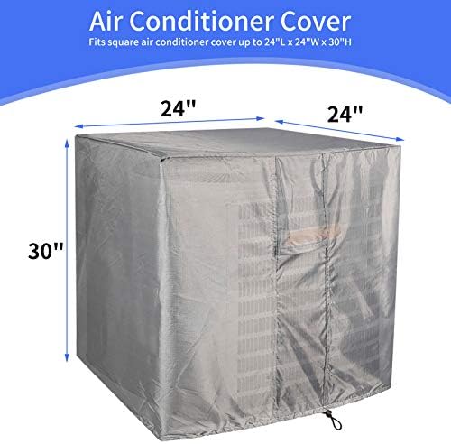 Homydom Air Conditioner Covers for Outside Units Fits up to 30"x30"x32" Full Winter AC Unit Covers Outdoor Protection
