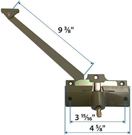 Andersen Straight Arm Operator (Right Hand) with 9-3/8 Inch Arm Length in Stone Color (1974-1995)