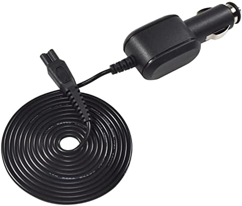 HQRP Car Charger DC Adapter Power Cord Compatible with Philips Norelco RQ1160, RQ1160CC, RQ1150, HQ560, HQ568, HQ586, HQ9171, HQ9190, PT730, PT860