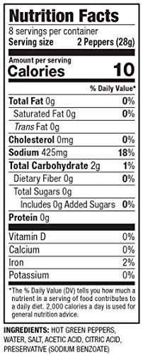 Gefen, Pickled Hot Peppers Mediterranean Style, 19oz (2 Pack)