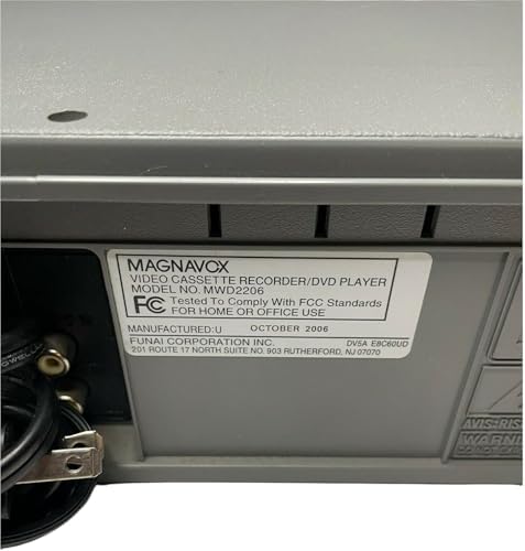 Magnavox MWD2206 DVD/VCR Combination Player (Renewed)
