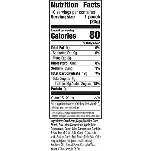 Mott's Fruit Flavored Snacks, Assorted Fruit, Pouches, 0.8 oz, 22 ct (Pack of 6)