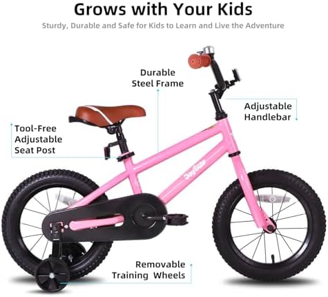JOYSTAR Kids Bike for Ages 2-12 Years Boys Girls BMX Style Bicycle | 12-20 Inch Kids Bike with Training Wheels, Children Bicycle for Kids & Toddler