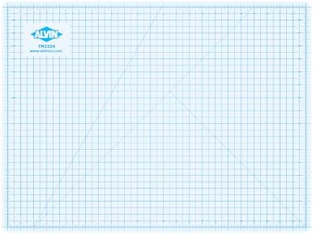 Alvin, TM Series Translucent Professional Cutting Mat, Self-Healing, Great for Lightboxes, Safe with Rotary or Utility Knife - 24 x 36 inches