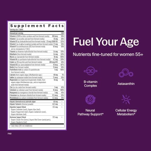 New Chapter Every Woman's One Daily 55+ - Multivitamin for Women - Supports Immune, Bone & Vision Health* - Gentle on the Stomach - Non-GMO, Gluten Free, Dairy Free, Vegetarian & Kosher - 48 Tablets