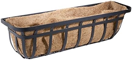 Panacea Products, Flat Iron Series Window/Deck Planter, Black