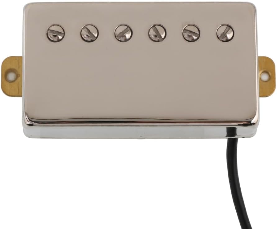 Alnico 2 Magnets Humbucker Pickup Set Vintage Output Four Conductor Wire for LP Les Paul Electric Guitar Chrome
