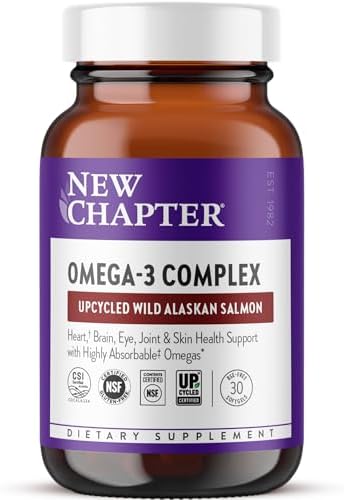 New Chapter Omega-3 Complex Fish Oil Supplement, 30 Count