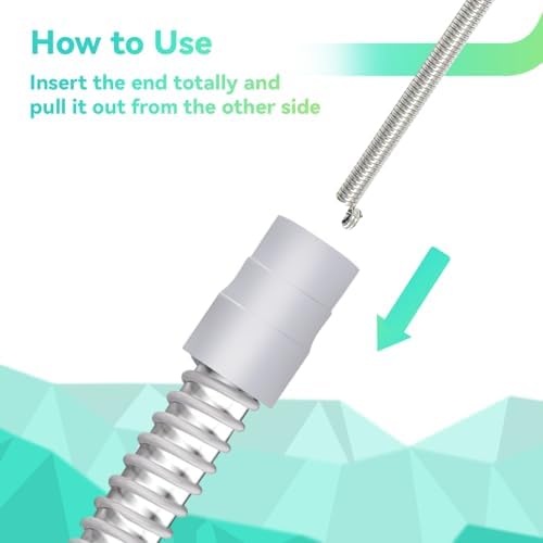 CPAP Hose Cleaner, 7 Feet Flexible CPAP Tube Cleaning Brush and 7 Inches CPAP Cleaning Brush for CPAP Mask Hose Blue