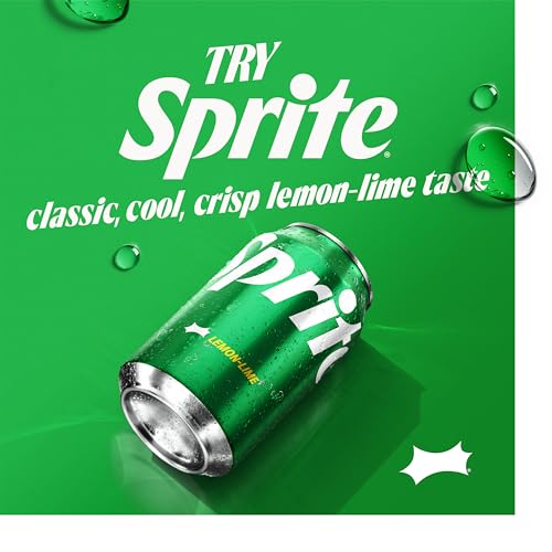 Sprite Zero Sugar Lemon-Lime Caffeine-Free Soda Bottles, 12 fl oz, 8 Pack | Naturally flavored soft drink, zero calories,