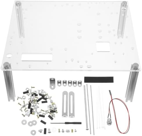 HOMSFOU Open Air Pc Case Bracket Micro ATX Motherboard Stand Open Frame Computer Case Compact Design for Component Testing and Custom Builds