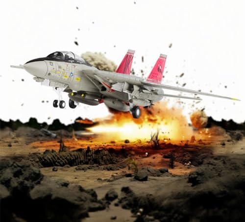 Sky Trek 1/100 Fighter Jet Model Tomcat F14 VF-31 diecast Military Airplanes Aircraft kit for Collection and Gift