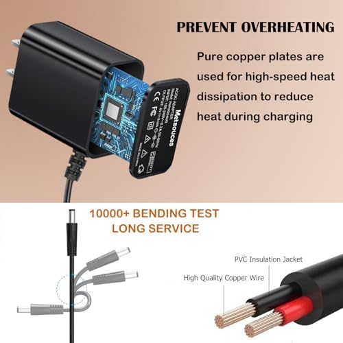 14V Adapter for Halo Bolt 57720 58830mWh ACDC58830 Jump Starter HALO-1201 | 12V Car 0.5A-0.85A AC/DC Power Supply Charger