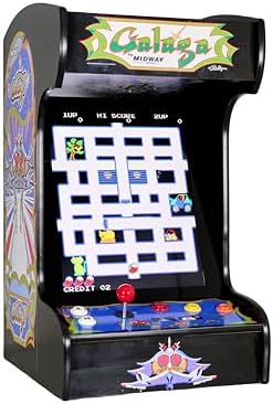 Doc and Pies Arcade Factory Classic Home Arcade Machine - Tabletop and Bartop - 412 Retro Games - Full Size LCD Screen, Buttons and Joystick (Black)