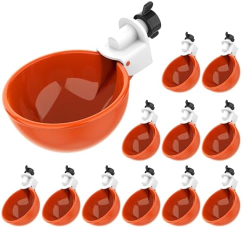 Lil'Clucker Large Automatic Chicken Waterer Cups | Chicken Water Feeder Suitable for Chicks, Duck, Goose