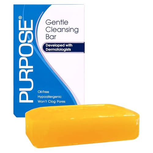 PURPOSE Gentle Cleansing Bar, Developed with Dermatologists, For All Skin Types, For Sensitive & Dry Skin, Oil-free, Hypoallergenic, Sulfate-Free