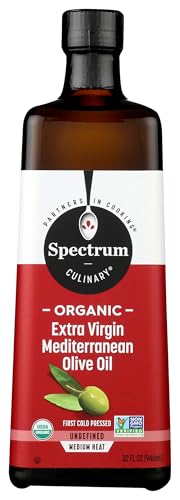 Spectrum Organic Mediterranean Extra Virgin Olive Oil, 33.8 Oz