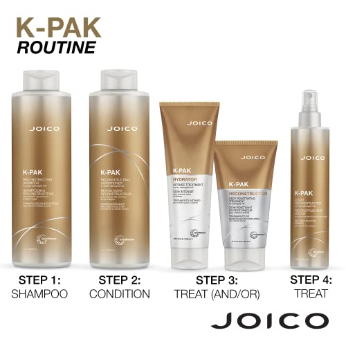 Joico K-PAK Daily Reconstructing Shampoo & Conditioner Set | For Damaged Hair | Repair Damage & Prevent Breakage | Double Hair Strength | Boost Shine | With Keratin & Guajava Fruit Extract