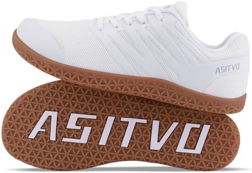 ASITVO Wide Men's Barefoot Zero Drop Sole Minimalist Sneakers Walking Shoes | Width Toe Box Cross Trainer Gym TPU Toe No-Sew Upper Grounding