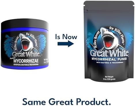 Great White Mycorrhizal Fungi 1 oz, Beneficial Bacteria for Plant Growth, Root Stimulator, Concentrated 3-in-1 Formula by Plant Success (1 oz)