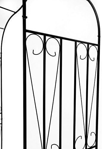 1. GO Gothic Steel Garden Arch, 8'8" High x 4'5" Wide, Garden Arbor for Various Climbing Plant, Outdoor Garden Lawn Backyard
