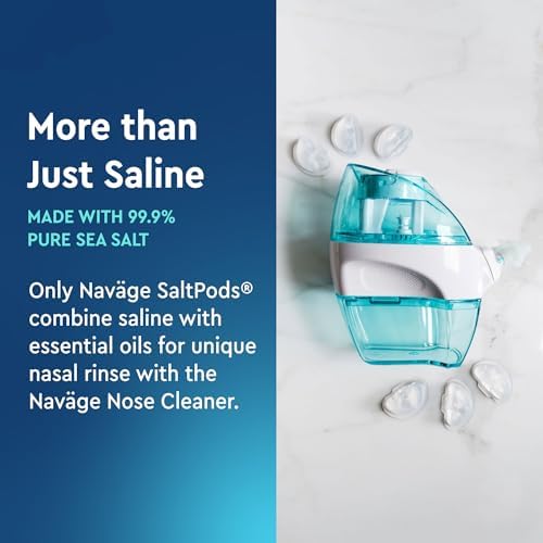 Navage® Original Sea Salt SaltPod Bundle, 6 30-Packs, 180 SaltPods | Bulk Refill Value: 180 Pre-Measured SaltPods Deliver Fast