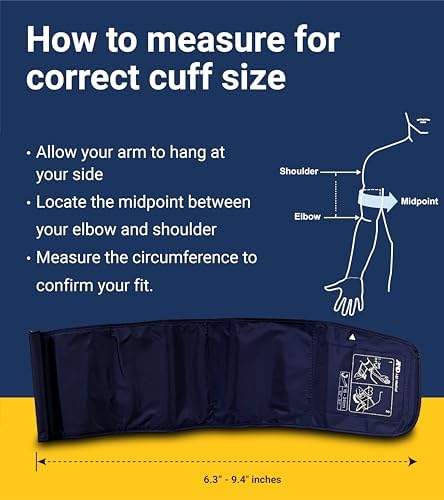 A&D Medical UA-651 Upper Arm Blood Pressure Monitor, Cuff 8.6-16.5” | Upper Arm Precise BP Machine – Wide Range Cuff (8.6”), 60 Readings, Large LCD Display, Adults, Includes 4 AA Batteries