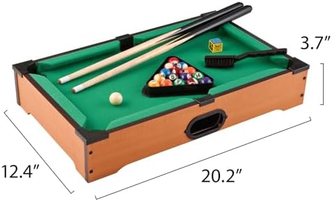 Mainstreet Classics 20-Inch Table Top Miniature Billiard/Pool Game Set