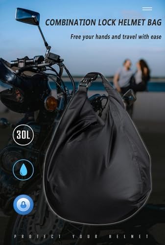 Motorcycle Helmet Bag for HJC CS-R3 II 2022-2026, 30L Outdoor Lightweight Durable Oxford Cloth Helmet Bag
