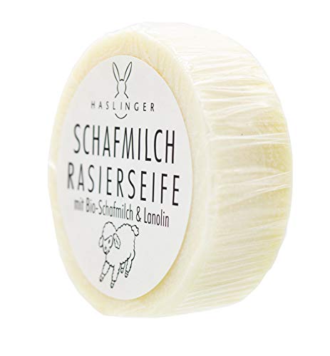 HASLINGER Sheep Milk Shaving Soap, 1 Pound