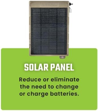 Tactacam Defend Solar Panel + Defend LiPo Battery Pack Bundle – Extended Power for Tactacam Defend Cameras – Outdoor Solar Charger with