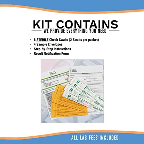 My Forever DNA® Sibling DNA Collection Kit | 46 DNA Markers | At-Home Sample Collection | Full or Half Sibling Relationship Analysis | Private &