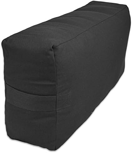 YogaAccessories Supportive Rectangular Cotton Yoga Bolster