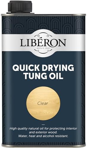 Liberon LIBTOQD500 Tung Oil Quick Dry, 500ml, Clear, 500 Millilitre