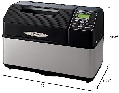 Zojirushi Home Bakery Supreme Breadmaker | Cake, jam and dough settings, 13-hour timer, quick-bake mode