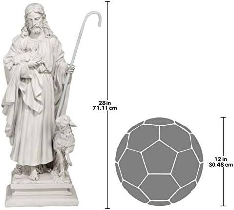 Design Toscano Jesus, The Good Shepherd Garden Statue: Large
