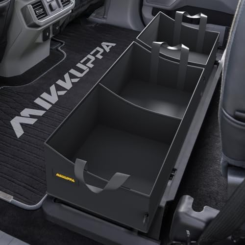 MIKKUPPA Truck Under Seat Storage - Fit for 2015-2024 Ford F150 F250 F350 | 3 Compartments for F-150 Storage Accessories, Truck Tool Box Organizer